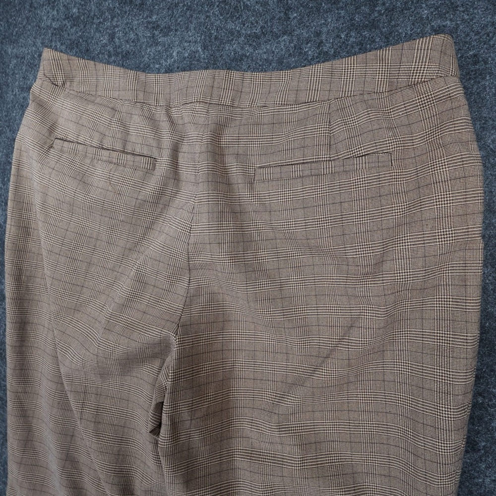 Jones New York Dress Pants Womens 18W Brown Excellent Plaid Stretch Trousers - Picture 10 of 10